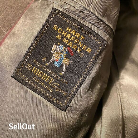 Hart Schaffner & Marx Men's Brown Wool Blend Blazer Size 46 Formal - Picture 4 of 11